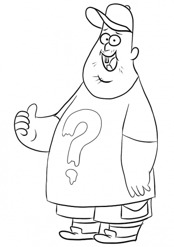 Раскраска Гравити Фолз - Зюс