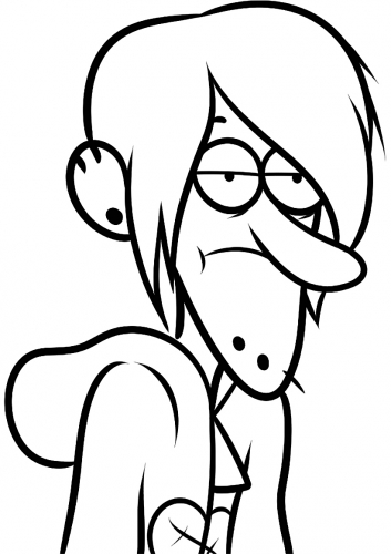 Раскраска Гравити Фолз - Робби