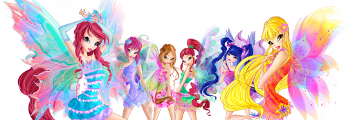 Феи Винкс в превращении Мификс все вместе