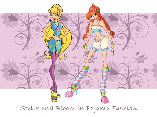 Стелла и Блум/пижамная вечеринка