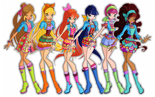 Винкс в нарядах из 7 сезона Etno Chic