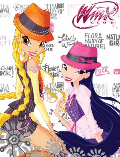 Стелла и Муза в шляпках, концертный стиль 5 сезона Винкс