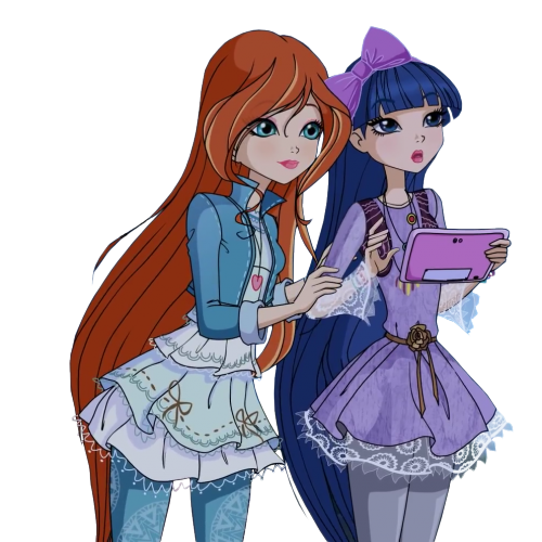 Винкс Клуб 8 сезон Блум и Муза наблюдают за звездопадом