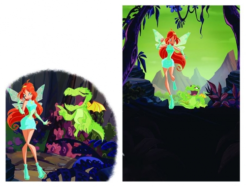 Блум и маленький дракончик