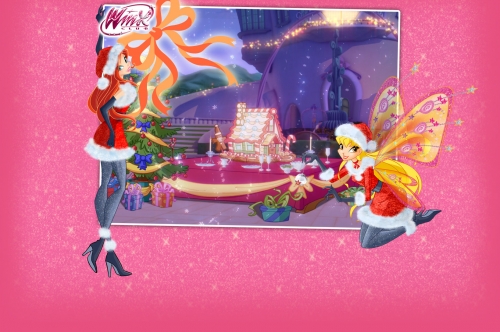 Школа Волшебниц Винкс, Новогодний фон со Стеллой и Блум