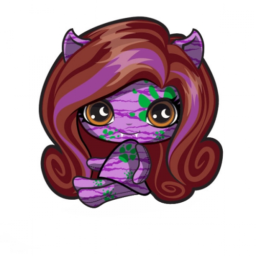 Monster High Minis Pattern Клодин Вульф