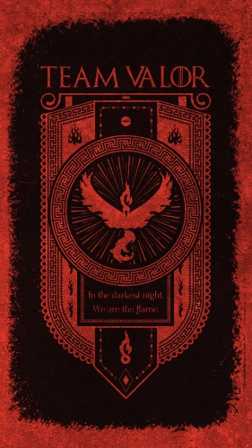 Символ красной команды Valor Pokemon Go