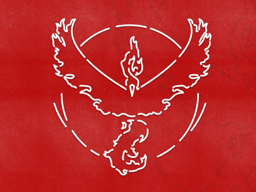 Символ команды красных Pokemon Go Valor