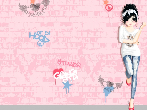 Топ-Модель стильная заставка с девушкой