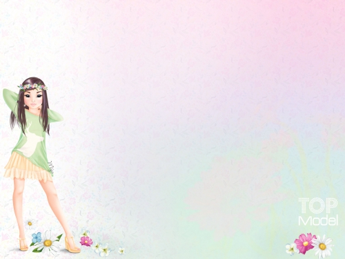 TOPModel нежный фон