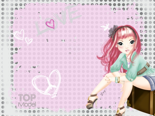 TOPModel обои для рабочего стола с девушкой