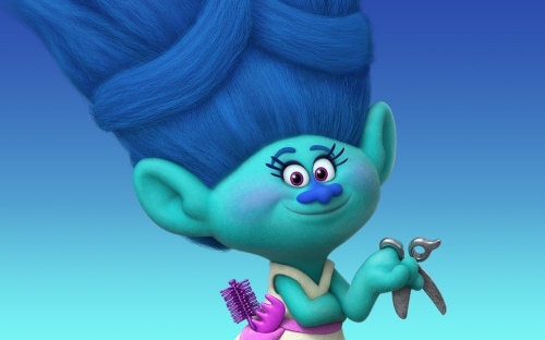 Тролль парикмахер (из игрушек)