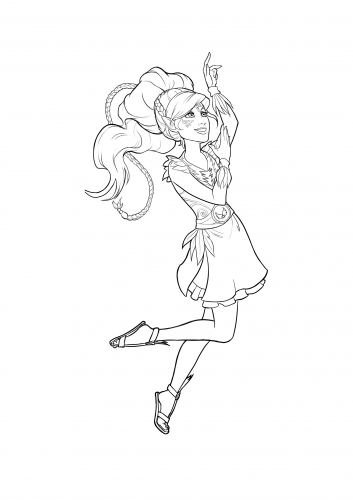 Эйра эльф ветра раскраска для девочек