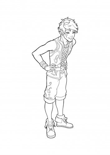 Lego Elves раскраска Фаррана эльфа земли