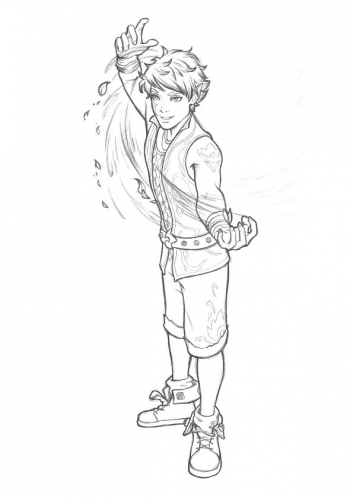 Лего Эльфы раскраска с Фарраном