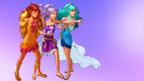 Эльфы огня, воды и ветра