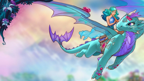 Лего Эльфы Наида верхом на драконе