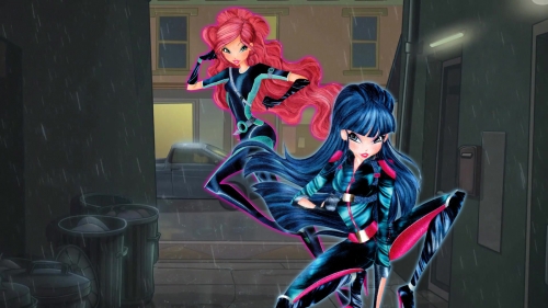 Мир Винкс Лейла и Муза под дождем