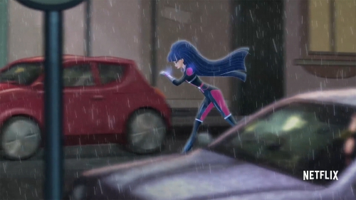 World of Winx Муза преследует похитителя талантов под дождем