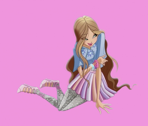 Флора из эндинга World of Winx