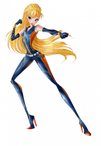 Мир Винкс Стелла в шпионском наряде, картинка без фона