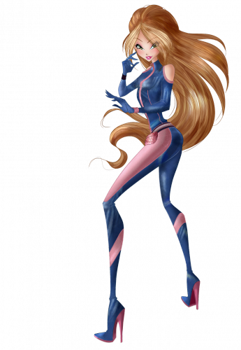 Мир Винкс Флора в шпионском наряде, картинка без фона