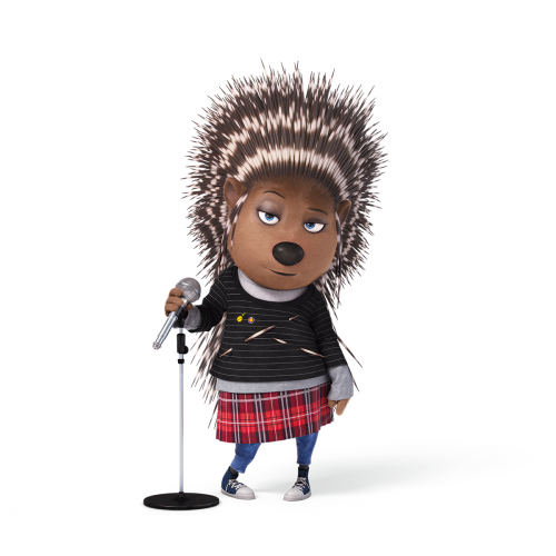 Зверопой Эш с микрофоном