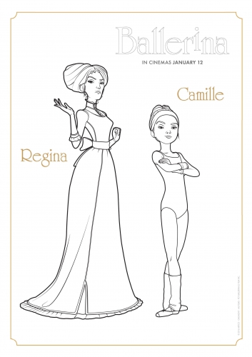 Реджина и Камилла раскраска