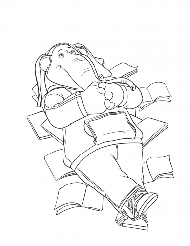 Раскраска Зверопой Миина