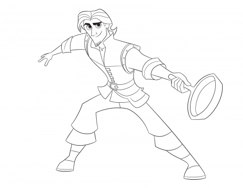 Рапунцель: Скоро Счастлива Юджин  раскраска