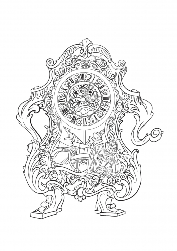 Раскраска Дисней Красавица и Чудовище - Когсворт