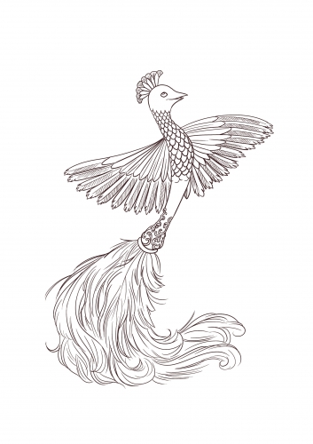 Раскраска Дисней Красавица и Чудовище - Плюметт