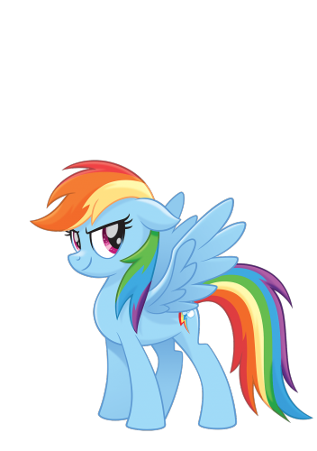 Большая картинка пони Радуги Дэш из мультфильма 