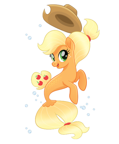 Мой маленький пони в кино - русалочка Эпплджек из Сиквестрии