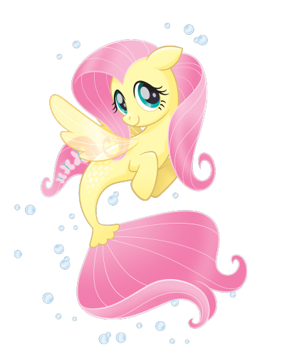 Мой маленький пони в кино - русалочка Флаттершай из Сиквестрии