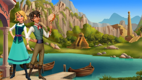 Елена принцесса Авалора обои с Наоми и Матео