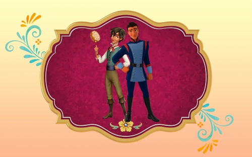 Елена из Авалора обои с Матео и Гейб