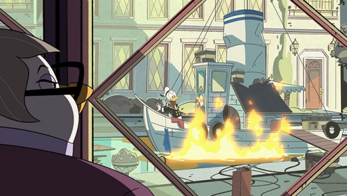 Новые Утиные Истории дом лодка Дональда