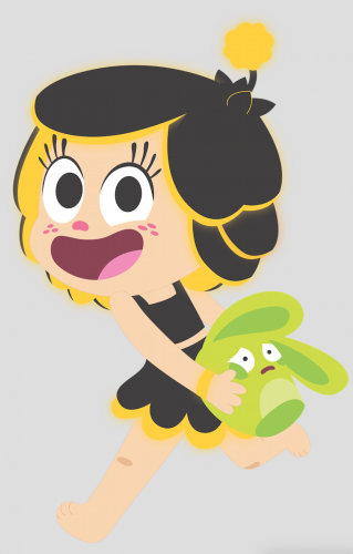 Ханазуки бежит с хемкой