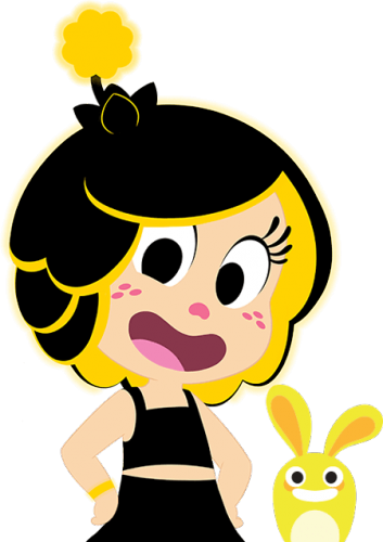 Счастливая Ханазуки и желтый хемка