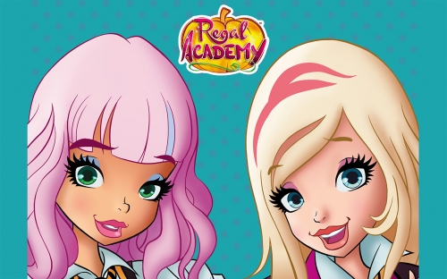 Королевская Академия обои с портретом Астории Рапунцель и Роуз Золушки