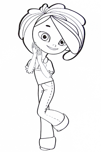 Сказочный Патруль новая раскраска с очаровательной Снежкой