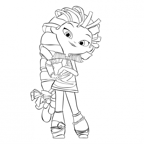 Раскраска Сказочный Патруль волшебница Варя