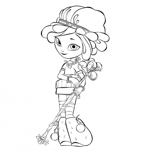 Раскраски Сказочный Патруль волшебница Снежка