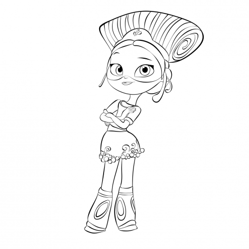 Раскраска Сказочный Патруль Маша волшебница