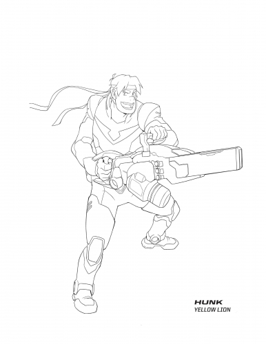 Раскраски Вольтрон Легендарный Защитник Ханк