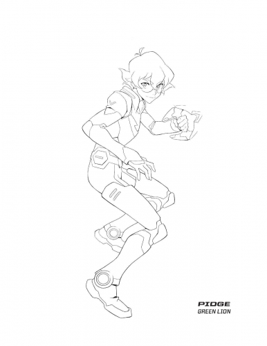 Раскраска Вольтрон Легендарный защитник Пидж