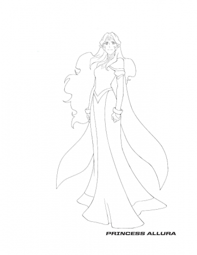 Раскраска Вольтрон Легендарный защитник принцесса Аллура