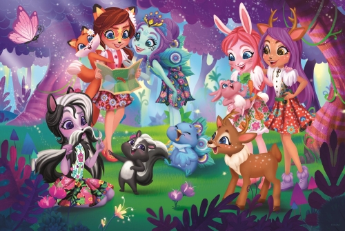 Энчантималс новая большая картинка с главными героинями и их питомцами