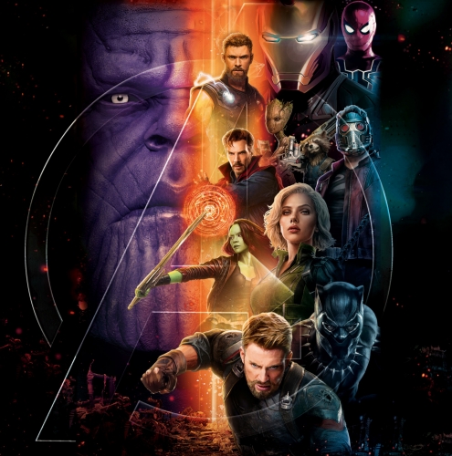 Мстители: Война бесконечности постер